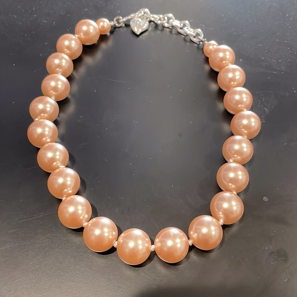 Vintage Hand Knotted Carolee Faux Pearl Choker
